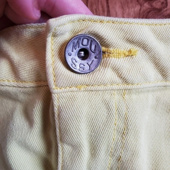 MOUSSY Yellow Denim Mini Skirt - Picture 6 of 11